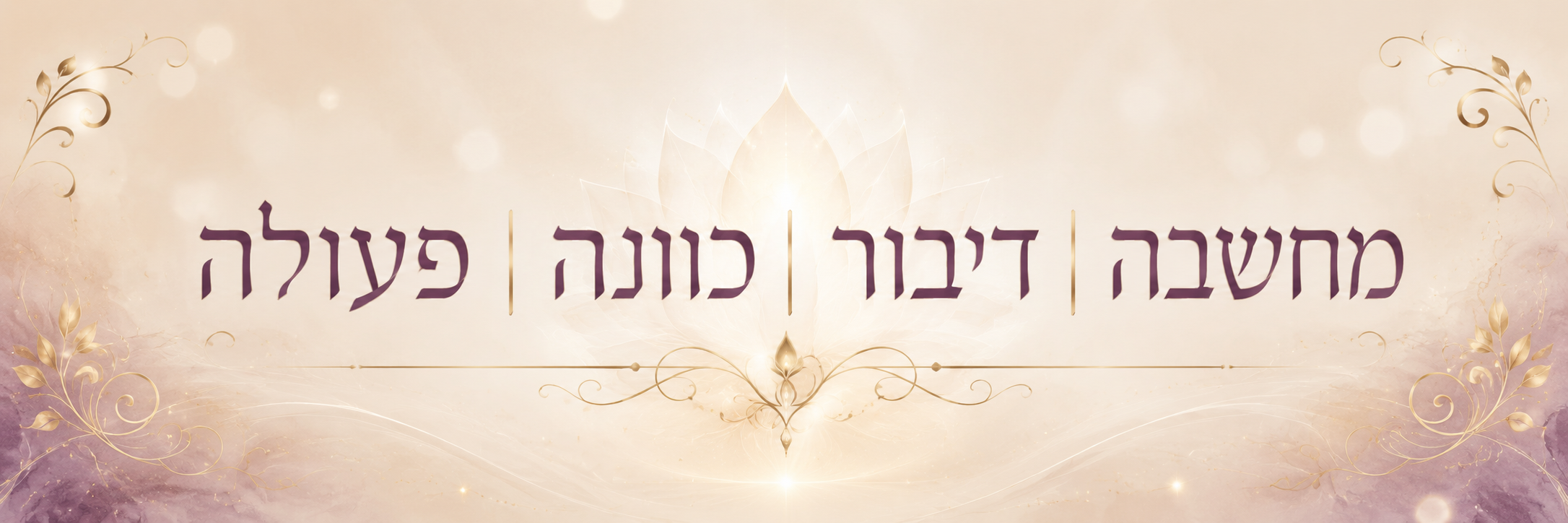 מחשבה דיבור כוונה פעולה